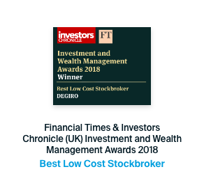 Awarded best low-cost stockbroker 2018 by Financial Times and Investors Chronicle