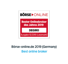 Awarded best online broker 2019 by Boerse Online