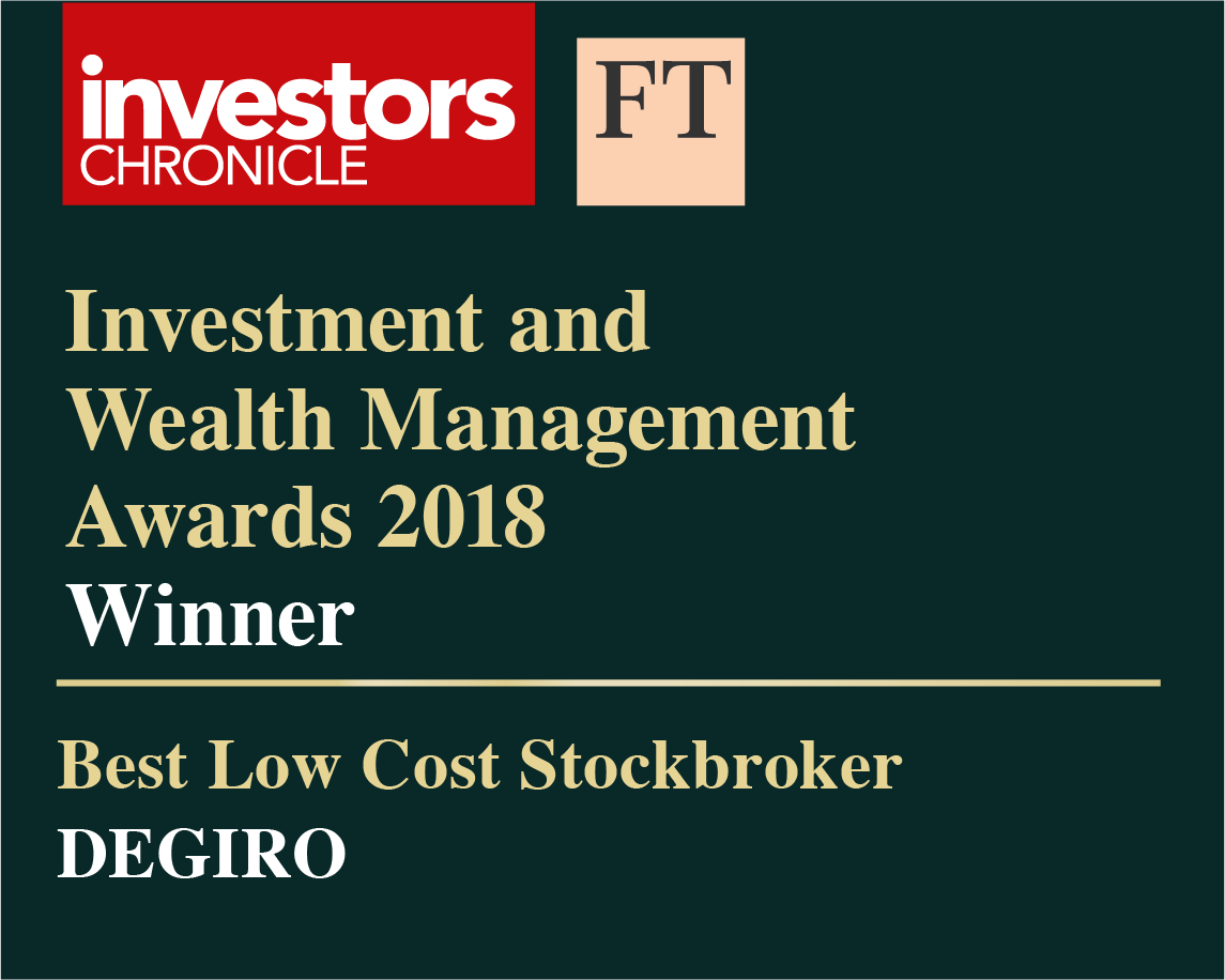 Awarded best low-cost stockbroker 2018 by Financial Times and Investors Chronicle